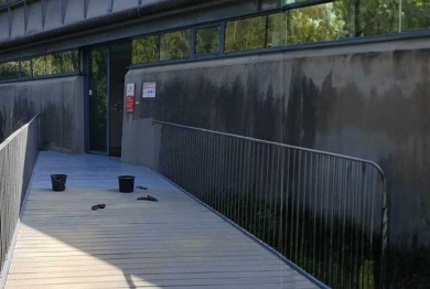 Passerelle en bois