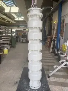 Application de SOUPLETHANE WP sur une pompe d’aspiration pour une infrastructure publique liée au service de l’eau